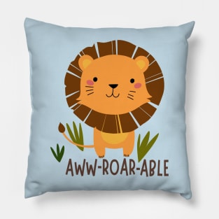 Lion Roar Design Pillow