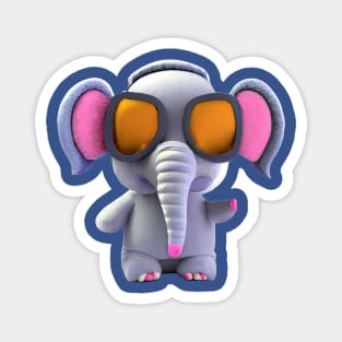 Polyfante cool-Design of a cool elephant Magnet