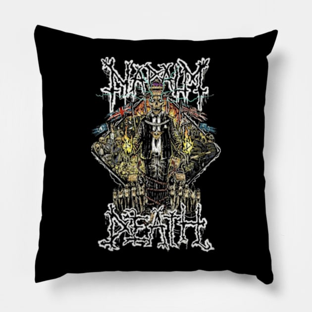 NAPALM DEATH MERCH VTG Pillow by Diego Jiwananda