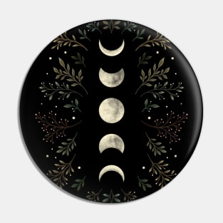 Moonlit Garden - Olive Green Pin