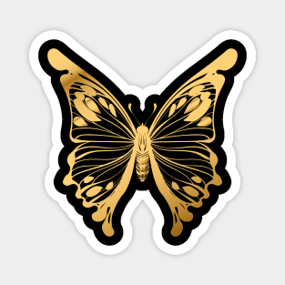 Gold butterfly Magnet