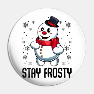 Christmas Snowman Pin