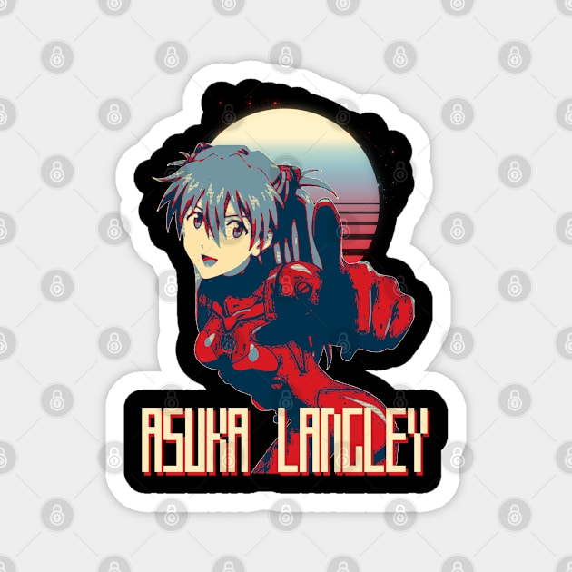 asuka langley Magnet by Retrostyle