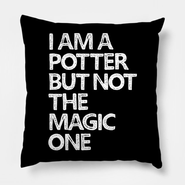 Not The Magic Potter Tshirt Pillow by Teequeque