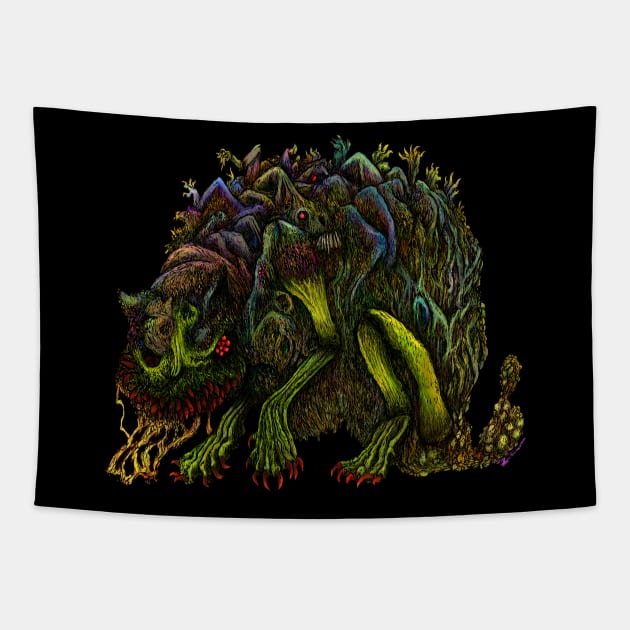 The Wolf named Pandemonium, Harbinger of Change, Tapestry by wodeworm