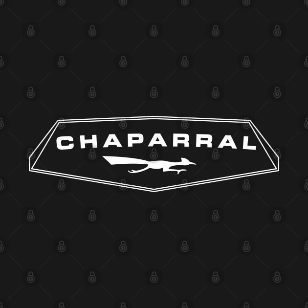 Chaparral Can Am logo 1966 - white by retropetrol