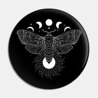 Satin Moth | Sun and Moon Pin