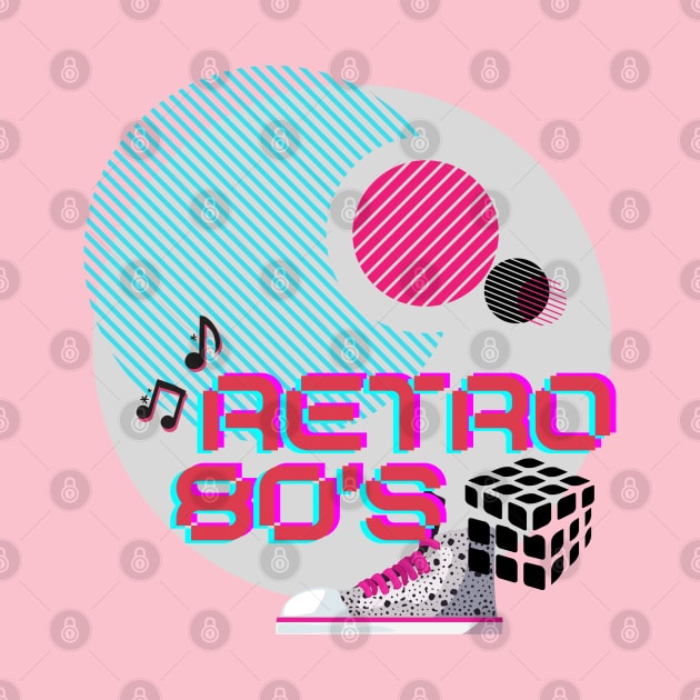 Retro 80's - Vintage Graphic art with Nostalgia by Apathecary