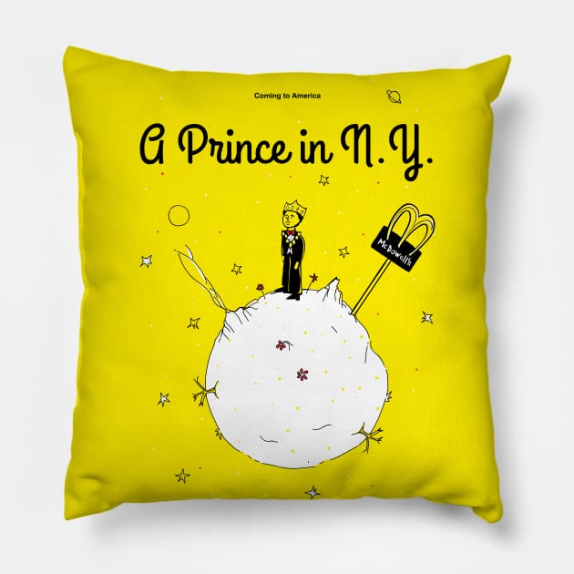 A Little Prince in NY Pillow by quadrin