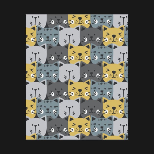 Cat Pattern , cute cat , Funny cat by M.G Design 