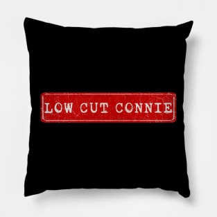 vintage retro plate Low Cut Connie Pillow