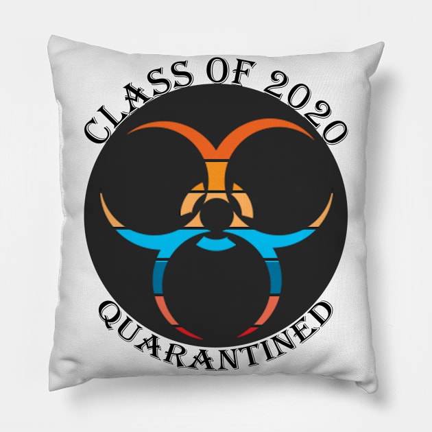 class of 2020 quarantined Pillow by Halmoswi