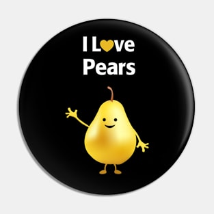 I Love Pears Pin