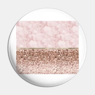 Warm chromatic - pink marble Pin