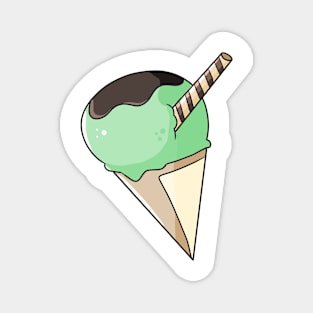 Pistachio Ice Cream for Summer Magnet