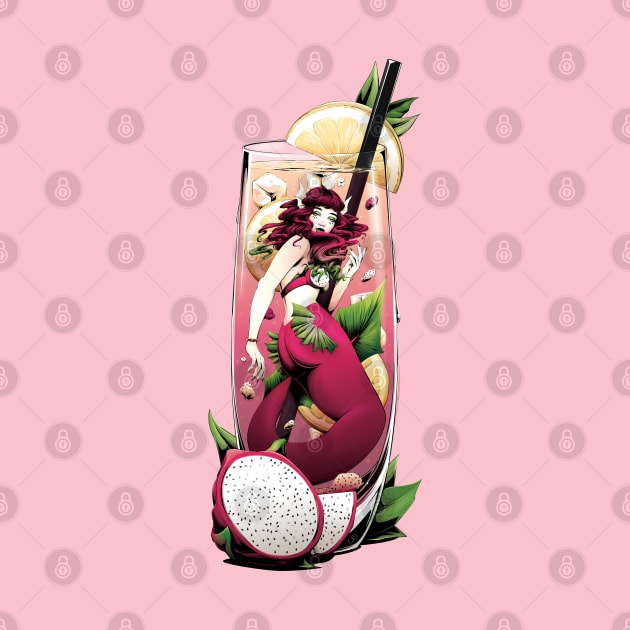 Dragon Fruit Mermaid by redappletees