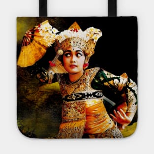 Balinese Traditional Dancer Bali Indonesia Barong Painting Tote