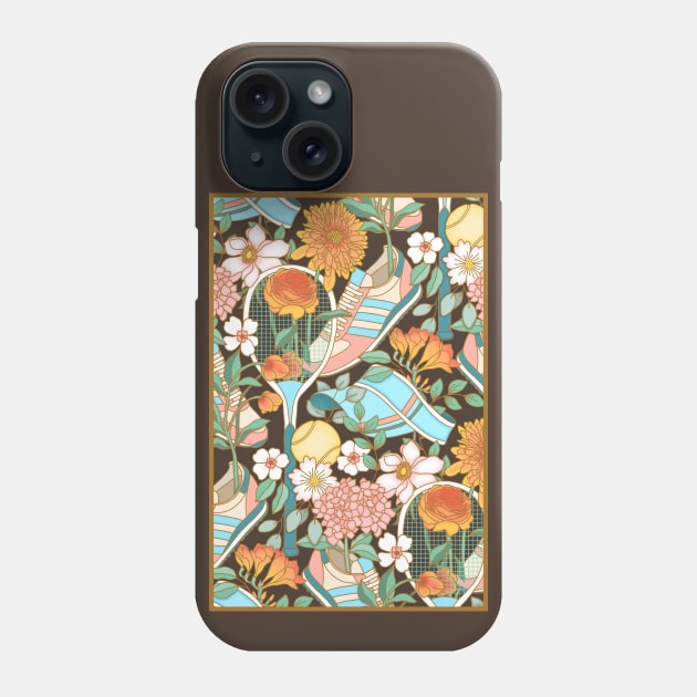 Mom's Childhood Tennis Floral Phone Case by PerrinLeFeuvre