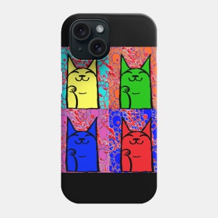 Cat Pop Art Splash Art Phone Case