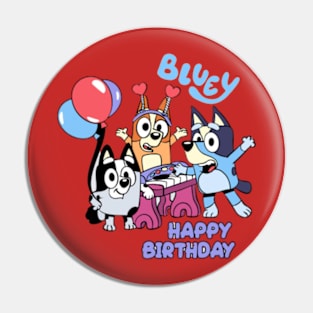 bluey happy birthday Pin