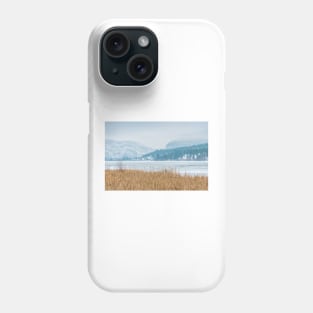 Frozen Winter Lake and Forest Landscape Phone Case