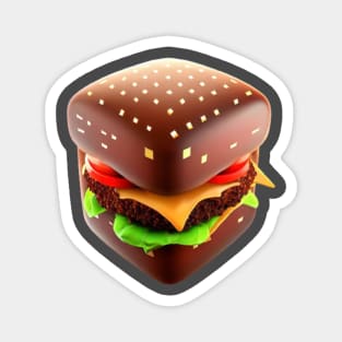 Burger pixel Magnet