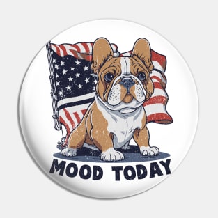 French Bulldog Emotion Pin