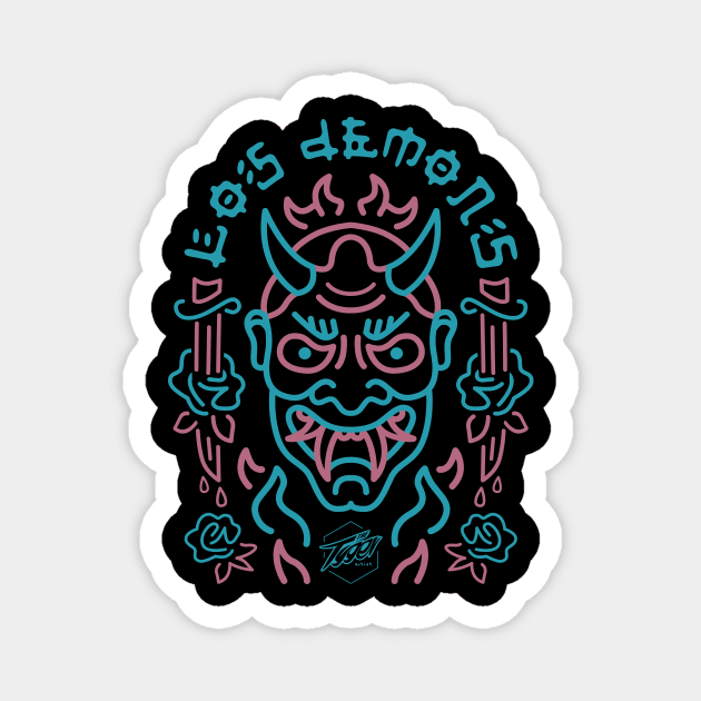 LOS DEMONS Magnet by thetyger