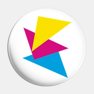 CMYK Triangles Pin