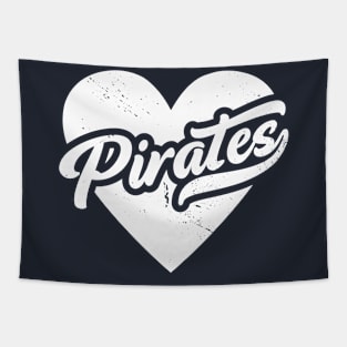 Vintage Pirates School Spirit // High School Football Mascot // Go Pirates Tapestry