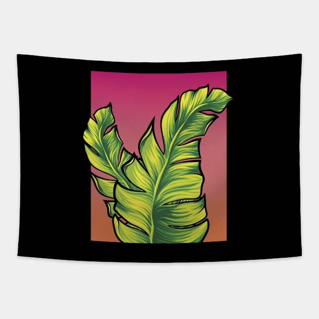 Tropical Leaves Tapestry by RadicalChill