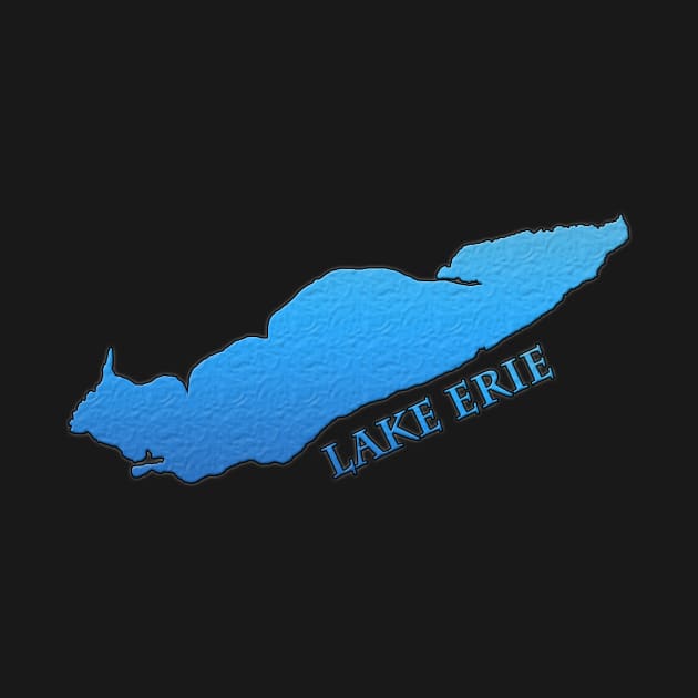 Lake Erie Great Lakes Outline with Label by gorff