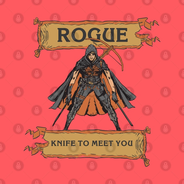 Tabletop RPG Rogue - Knife To Meet You by M n' Emz Studio