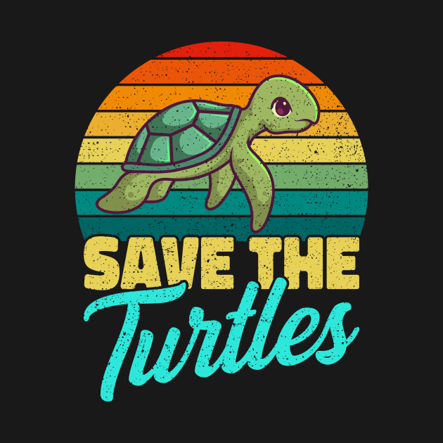 Save The Turtles Beach Ocean Sea Gift - Turtle - Kids T-Shirt | TeePublic