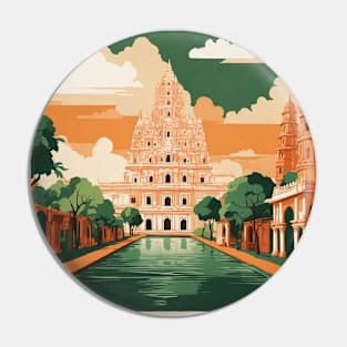 Madurai India Vintage Tourism Travel Pin