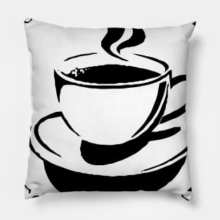 Hot coffee cold heart Pillow