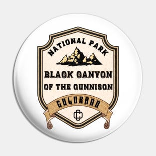 Black Canyon Of The Gunnison National Park Badge Pin
