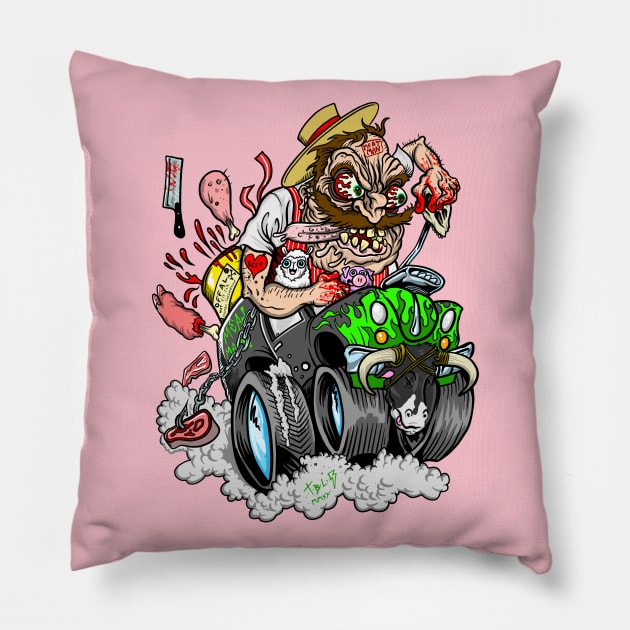 MEAT MOBILE Pillow by Brownlazer