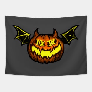 Pumpkin Bat Tapestry