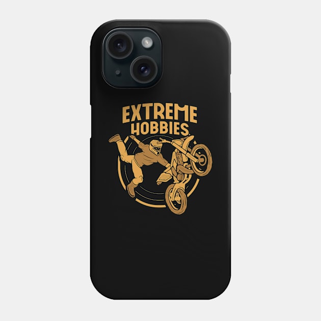 Retro Motocross Freestyle Phone Case by noorshine