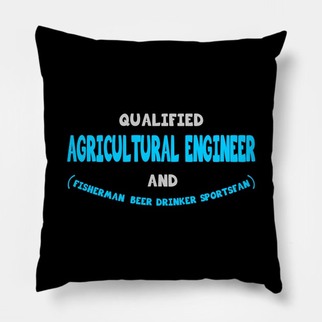 Funny Agricultural Engineer Design Pillow by etees0609