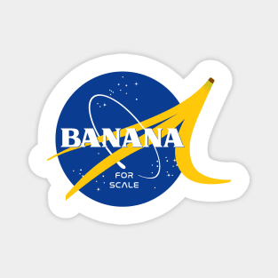 Banana for scale NASA logo Magnet