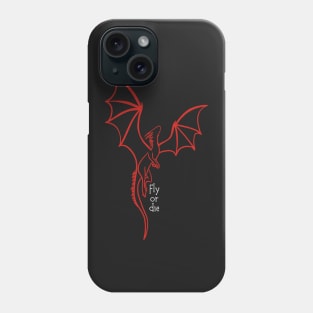 Fly or die - ACOTAR dragon Phone Case