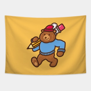 The Pencil Bear Tapestry