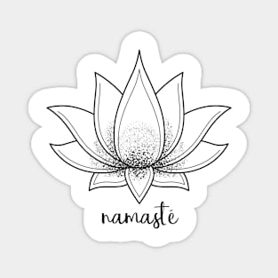 Namasté lotus flower, symbol of purity, resilience Magnet