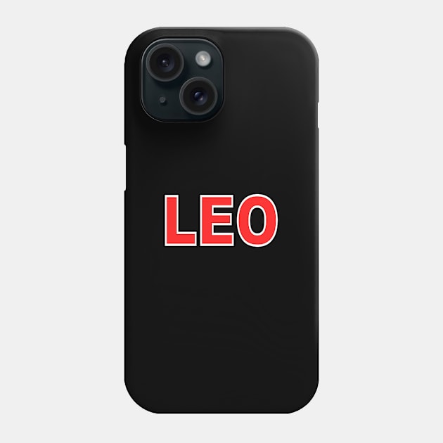 leo zodiac sign Phone Case by Chandan