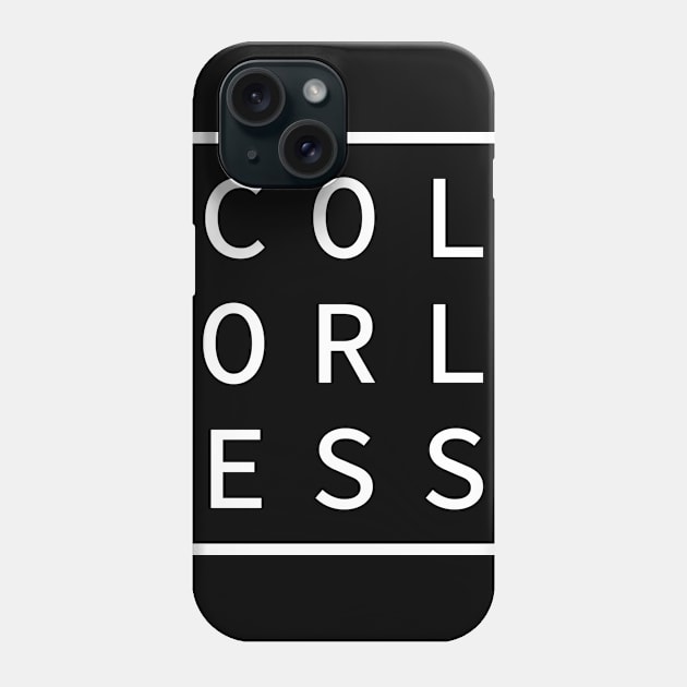 COLORLESS Define Me Word Simple Classic Square Box Phone Case by porcodiseno