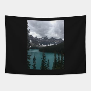 Canadian Rockies Lake and Mountain Landscape - 1 Tapestry