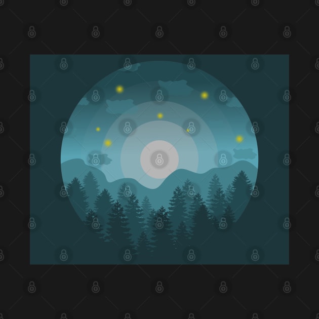 Pine Forest View by CreatenewARTees