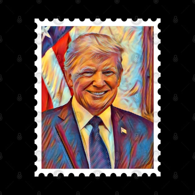 Trump Stamp by AnnetteMSmiddy